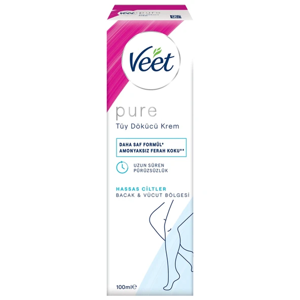 Veet Pure Tüy Dökücü Krem Hassas 100 Ml (7'li Paket) ürün görseli 1
