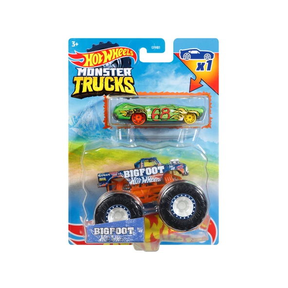 Hot Wheels Monster Trucks İkili Araba Paketi (5'li Paket) ürün görseli 1