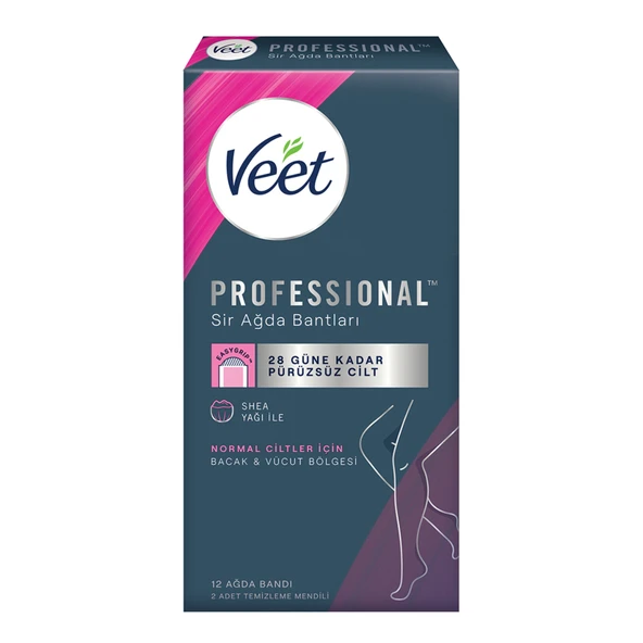 Veet Bacak & Vücut Bölgesi Sir Ağda Bantları 12'li (7'li Paket) ürün görseli 1