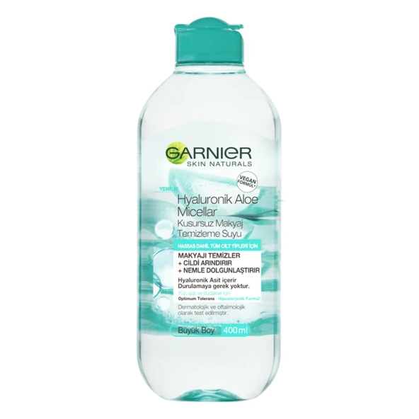 Garnier Hyaluronik Aloe Micellar Kusursuz Makyaj Temizleme Suyu 400ML (3'li Paket) ürün görseli 1