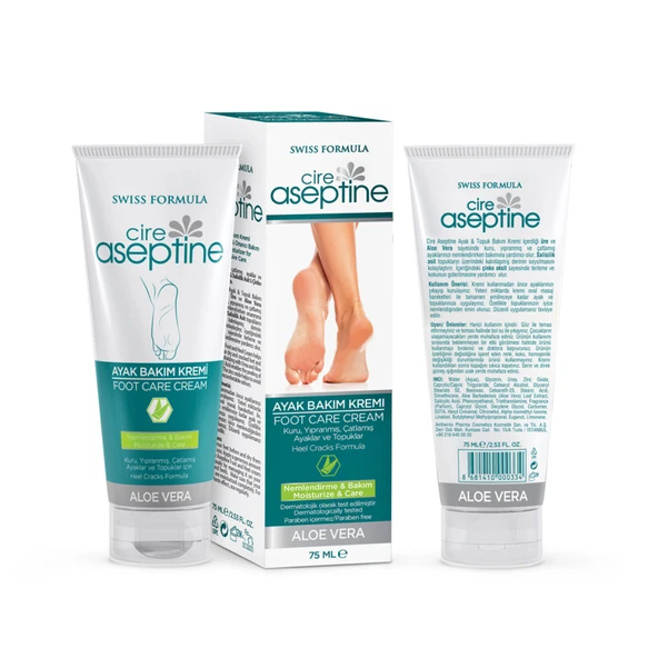 Cire Aseptine Ayak Kremi 75 Ml (6'li Paket) ürün görseli 1