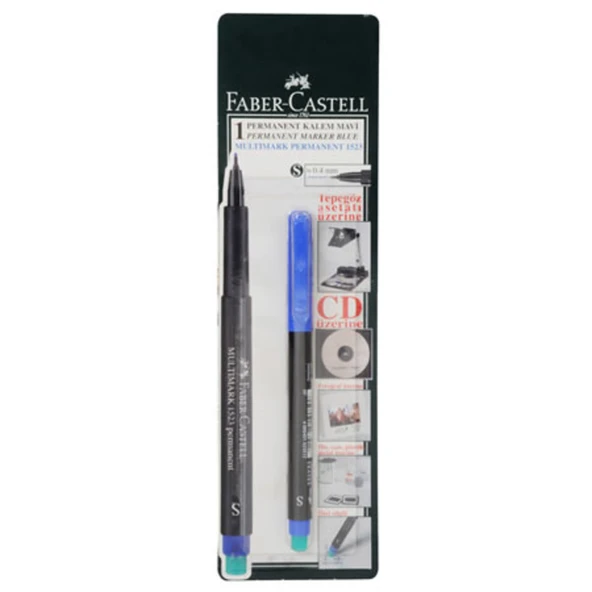 Faber Castell 1 Permanent Kalem Mavi Renk (7'li Paket) ürün görseli 1