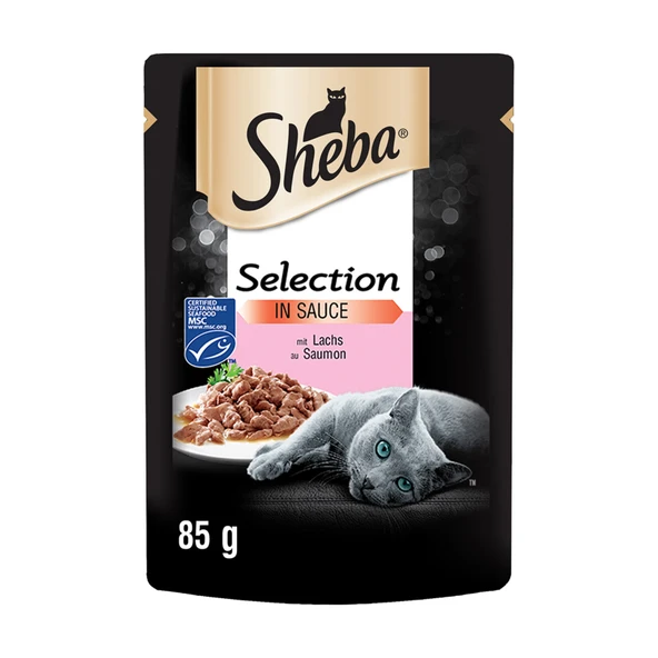 Sheba Somonlu Poşet Yaş Mama 85 G (8'li Paket) ürün görseli 1