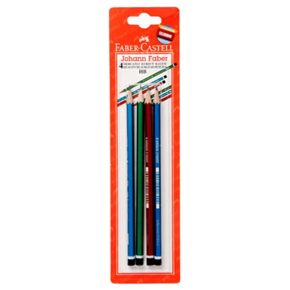 Faber Castell 4 Mercanlı Kurşun Kalem (7'li Paket) ürün görseli 1