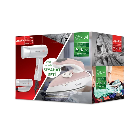 Kiwi KATS-12 2'si 1 Arada Seyahat Seti (4'li Paket) ürün görseli 1
