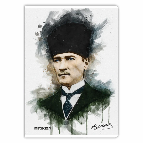 Meteksan Atatürk Baskılı A4 80 Yp Kareli  Defter (6'li Paket) ürün görseli 1