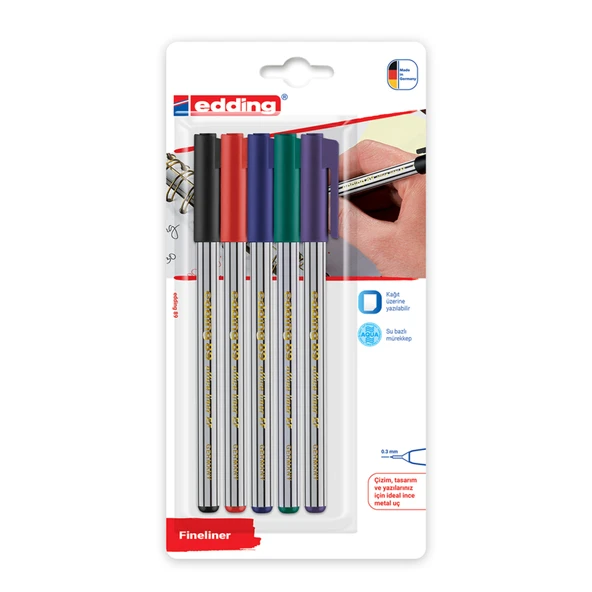 Edding 89 Ofis Kalemi 5'li Blister (3'li Paket) ürün görseli 1