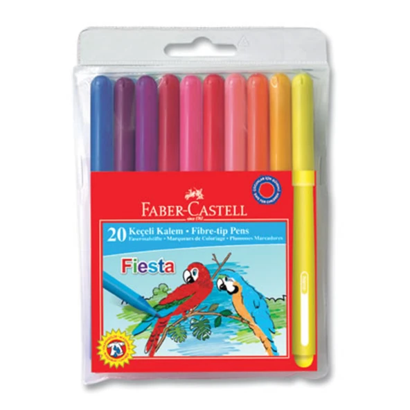 Faber Castell Redline Keçeli Kalem 20'li (4'li Paket) ürün görseli 1