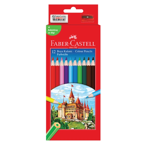Faber Castell 12'li Kuru Boya Set (8'li Paket) ürün görseli 1