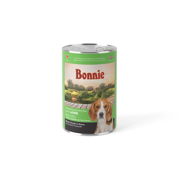 Bonnie Kuzu Etli Yetişkin Köpek Maması 400 G (6'li Paket) ürün görseli 1