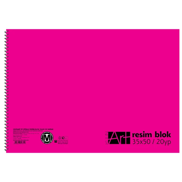 Kulinart 35X50 Cm 20 Yp Pp Kapak Resim Defteri (5'li Paket) ürün görseli 1