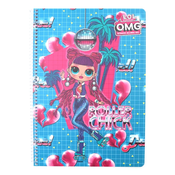 Keskin Color Lisans.A4 80 Yaprak Kaplamalı Defter L.O.L. (4'li Paket) ürün görseli 1