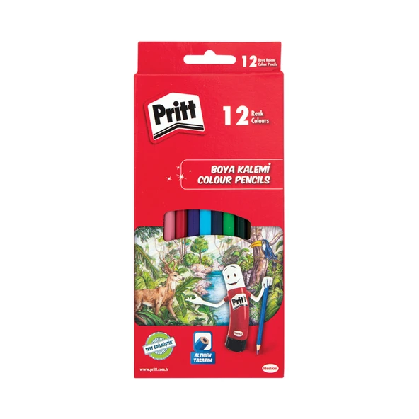 Pritt Karton Kutu Kuru Boya 12'li (5'li Paket) ürün görseli 1