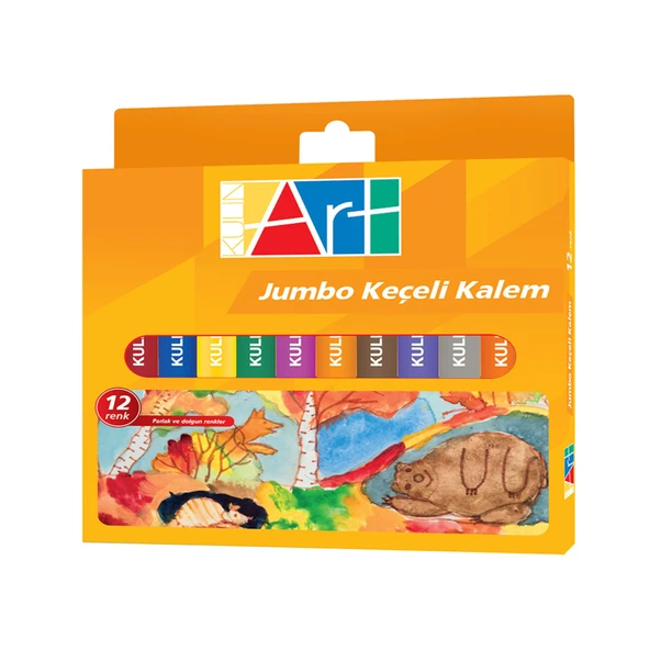 Kulinart Jumbo Keçeli Kalem 12'li (4'li Paket) ürün görseli 1