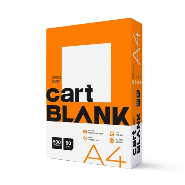 Cart Blank A4 Fotokopi Kağıdı 500'lü 80 G (7'li Paket) ürün görseli 1