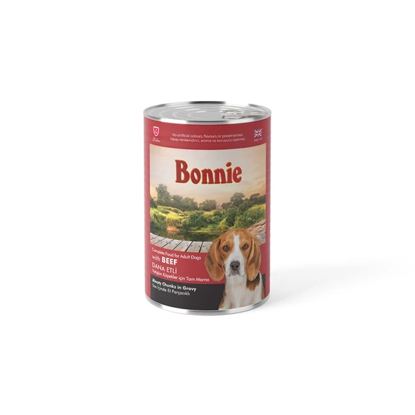 Bonnie Dana Etli Yetişkin Köpek Maması 400 G (8'li Paket) ürün görseli 1
