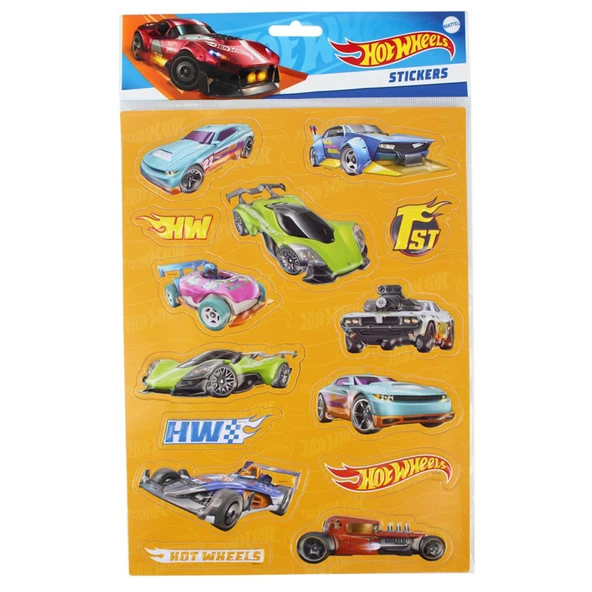 Hot Wheels HW-4673 3D Sticker (7'li Paket) ürün görseli 1
