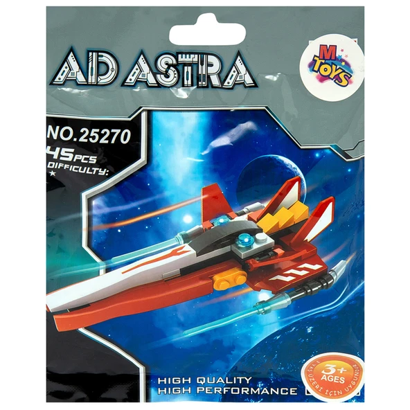 M Toys Uzay Blokları 51 Parça (2929-11458) (6'li Paket) ürün görseli 1