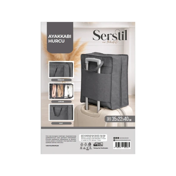 Serstil Ayakkabı Hurcu 35x22x40 Cm (5'li Paket) ürün görseli 1