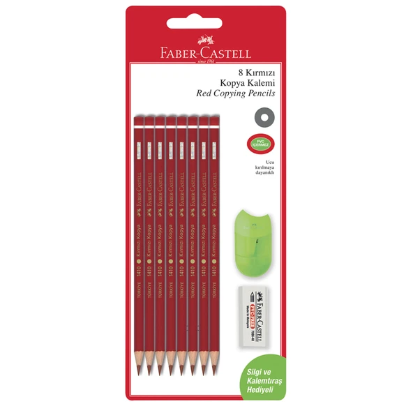 Faber Castel Kırmızı Kopya 8'Li Set (7'li Paket) ürün görseli 1