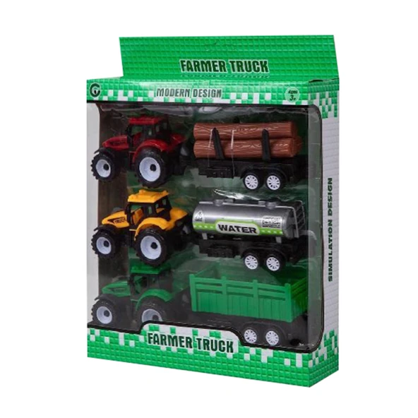 Gepettoys Çek Bırak Traktör Set 3'lü (7'li Paket) ürün görseli 1