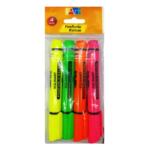 Kulinart Fosforlu Kalem 4'lü (8'li Paket) ürün görseli 1