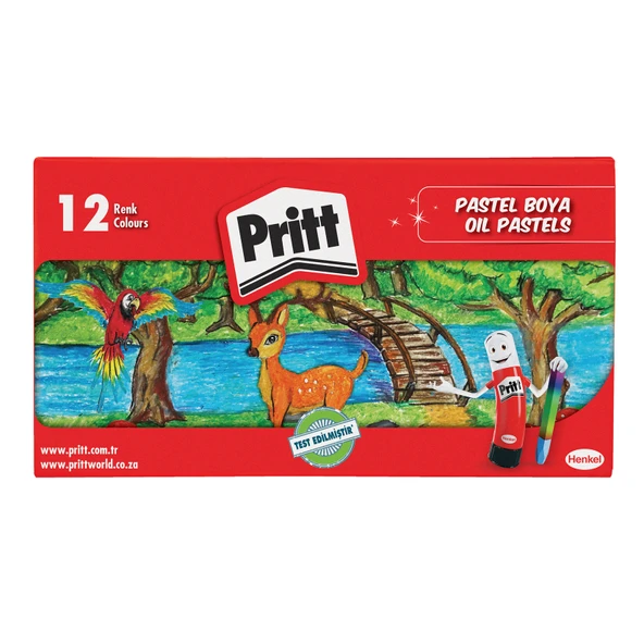 Pritt Karton Kutu Pastel Boya 12'li (7'li Paket) ürün görseli 1