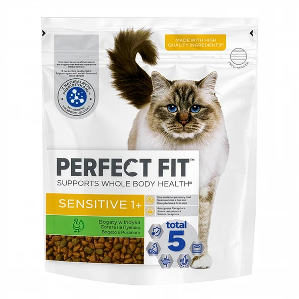 Perfect Fit Sensetive Hindili Kedi Maması 750 G (6'li Paket) ürün görseli 1