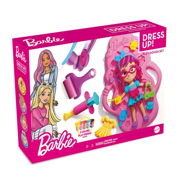 Barbie Bebek Giydirme Hamur Set 280 G (6'li Paket) ürün görseli 1