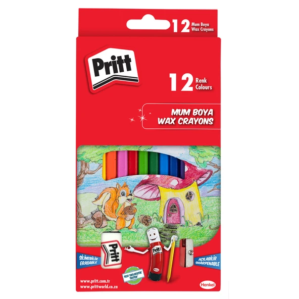 Pritt Slinebilir Pastel Boya 12'li (7'li Paket) ürün görseli 1