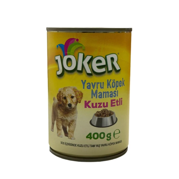 Joker Kuzu Etli Tam Yaş Yavru Köpek Maması 400 G (8'li Paket) ürün görseli 1