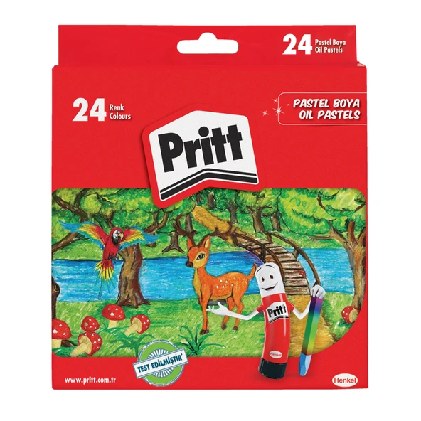 Pritt Karton Kutu Pastel Boya 24'lü (3'li Paket) ürün görseli 1