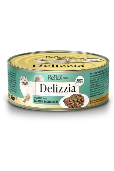Reflex Plus Delizzia Kedi Maması Somon, Tavuk 85G ürün görseli 1