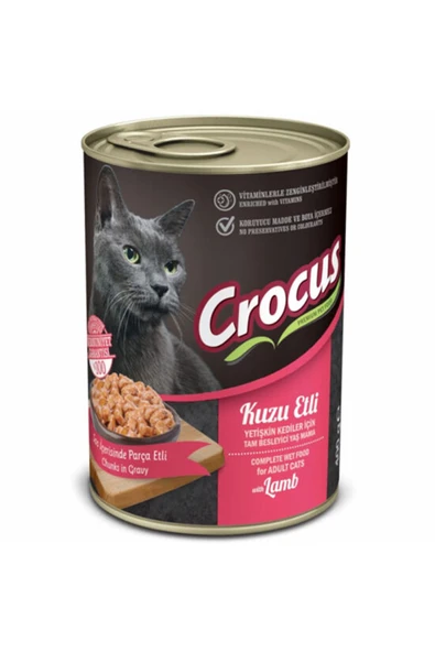 Crocus Kedi Yaş Maması Kuzulu 400 G ürün görseli 1