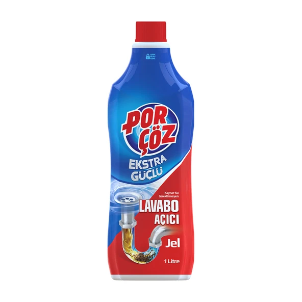 Porçöz Jel Lavabo Açıcı 1 L (8'li Paket) ürün görseli 1