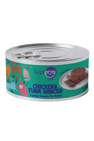 Supreme Kedi Yaş Maması Tavuklu Ton Balıklı 85 G ürün görseli 1