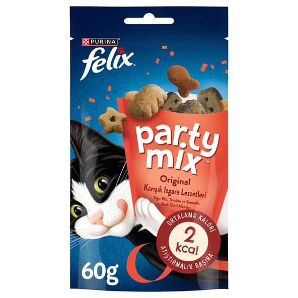 Felix Party Mix Karışık Izgara Kedi Ödül Maması 60 G (7'li Paket) ürün görseli 1
