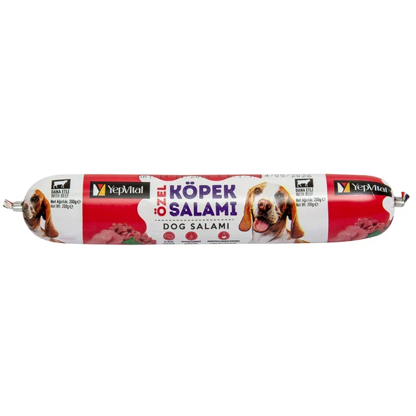 Yepvital Özel Dana Etli Köpek Salamı 200 G (4'li Paket) ürün görseli 1