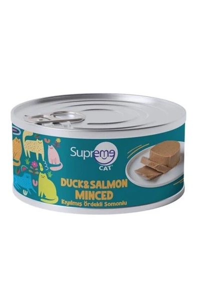 Supreme Kedi Yaş Maması Ördekli Ve Somonlu 85 G ürün görseli 1