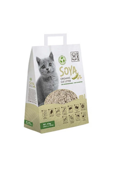 M-Pets Soya Organik Naturel Kedi Kumu 10 L ürün görseli 1