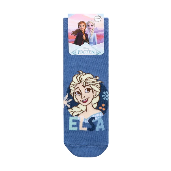 Frozen Kız Çocuk Soket Çorap (8'li Paket) ürün görseli 1