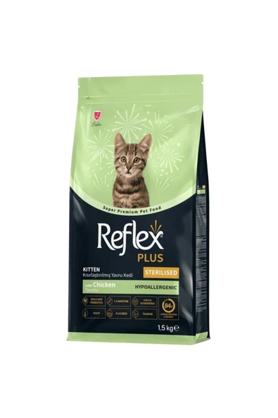 Reflex Plus Kısır Yavru Kedi Maması Tavuklu 1.5 Kg ürün görseli 1