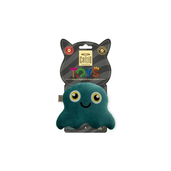Cattie Kedi Oyuncağı Matatabili Peluş Ahtapot 11Cm ürün görseli 1