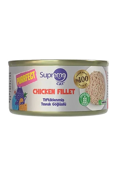 Supreme Kedi Yaş Maması Tiftiklenmiş Tavuklu 70 G ürün görseli 1