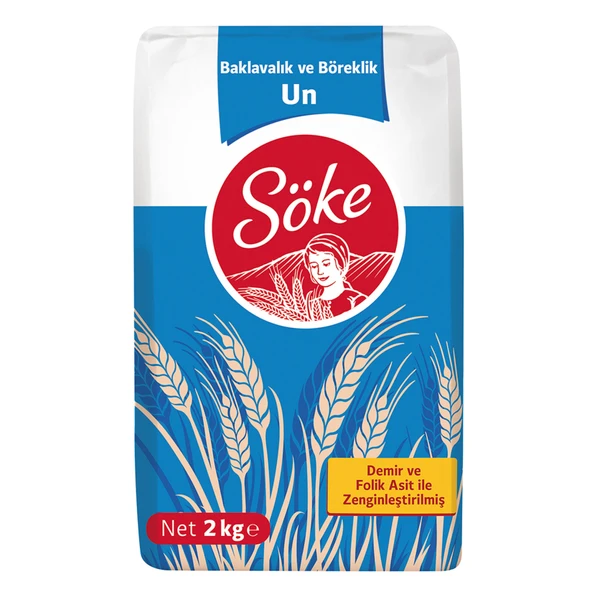 Söke Baklavalık Ve Böreklik Un 2Kg (8'li Paket) ürün görseli 1
