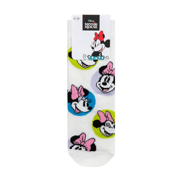 Minnie Mouse Kız Çocuk Soket Çorap (8'li Paket) ürün görseli 1