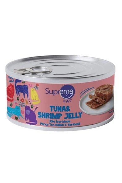 Supreme Kedi Yaş Maması Ton Balıklı Karidesli 85 G ürün görseli 1