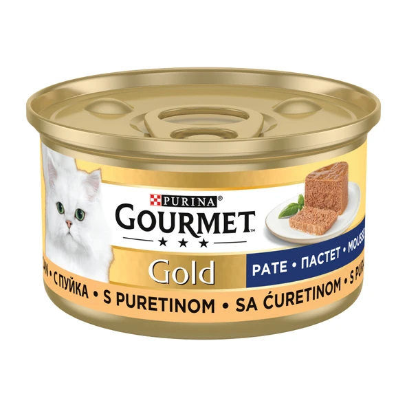 Gourmet Gold Kıyılmış Hindili Yaş Kedi Maması Konserve 85 G (7'li Paket) ürün görseli 1