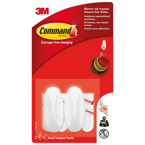 Command Küçük Boy Askı 2 Adet (4'li Paket) ürün görseli 1