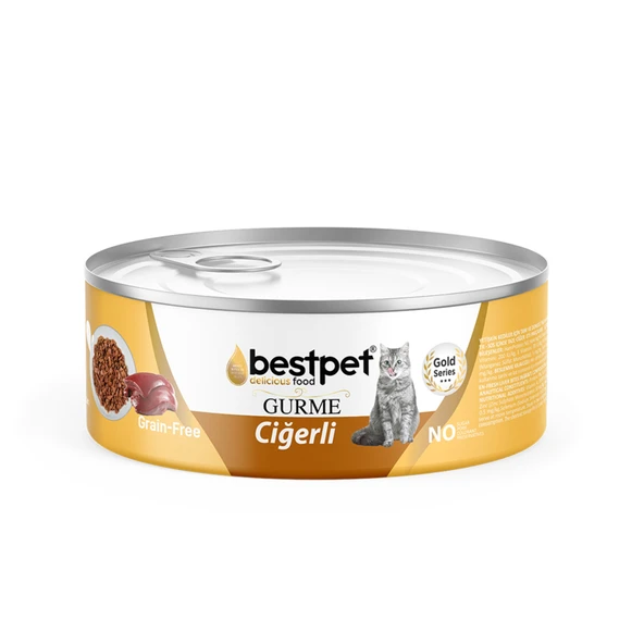 Bestpet Gurme Ciğerli Soslu Yetişkin Kedi Konservesi 85 G (7'li Paket) ürün görseli 1